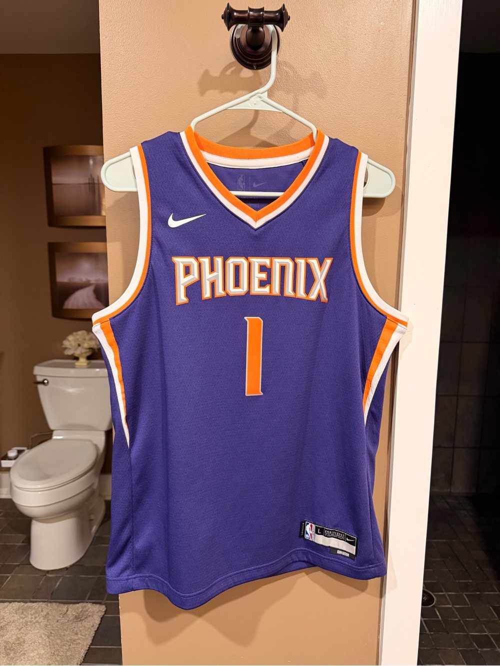 NBA Phoenix Purple & Orange Team Basketball Jersey